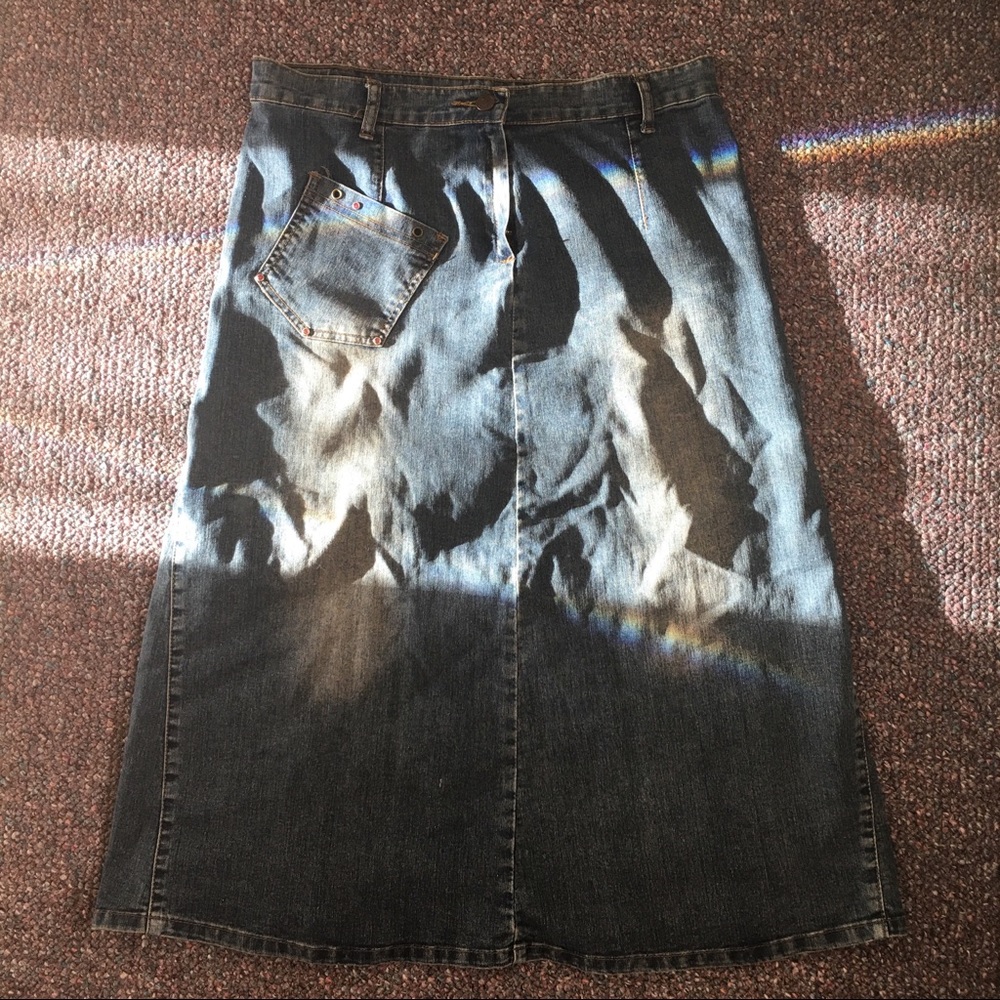 MAXI DENIM SKIRT